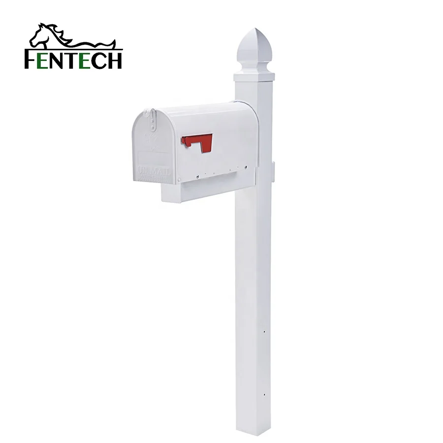 Fentech виниловые ПВХ пластиковые белые почтовые ящики с почтой для дома почтовый ящик