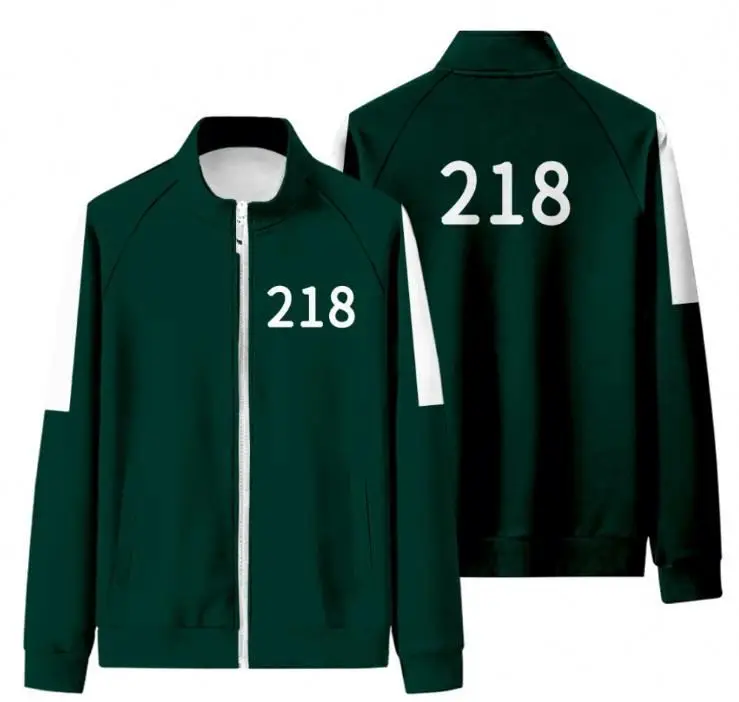 Squid Game Mens Unisex Jacket Coat Pants Two Piece Squid Game 067 456 218 001 Tracksuits