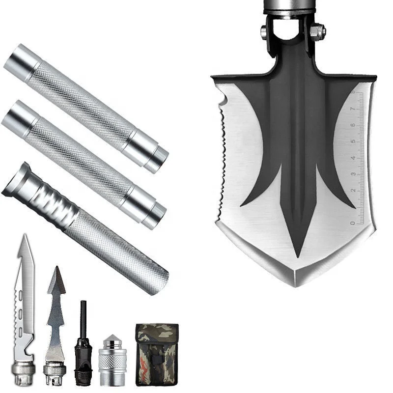 Manufacturers Sell Outdoor Engineer Shovel Multifunctional Folding Shovel Camping Outdoor Forklift Truck Fishing Tactical Shovel