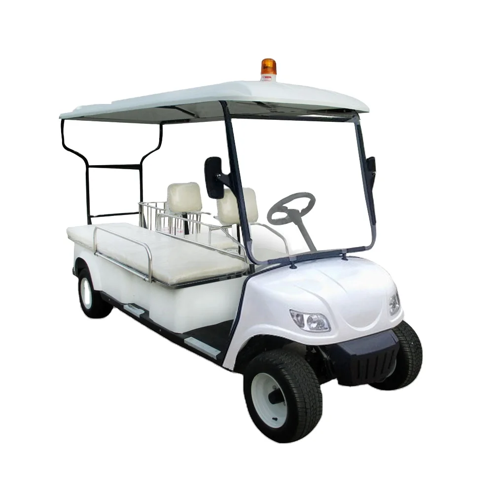 Wholesale Utility Vehicle New Design Ce Certificate 48V 3Kw 2 Seats +1 Bed Golf Cart Electric Ambulance Car
