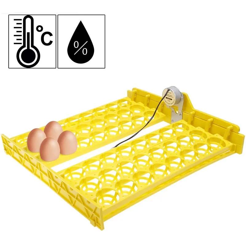 48 Eggs Automatic Incubator Yellow Chicken Hatchery Machine Small Chicken Egg Incubator Home Use Chicken Goose Bird Duck Trays