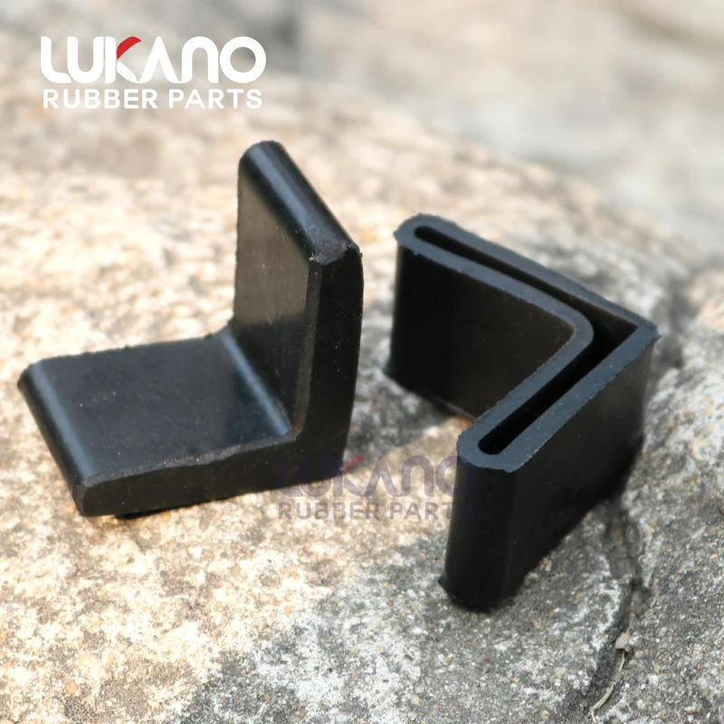 30x30mm Durable anti scratch rubber angle rack l shape cover