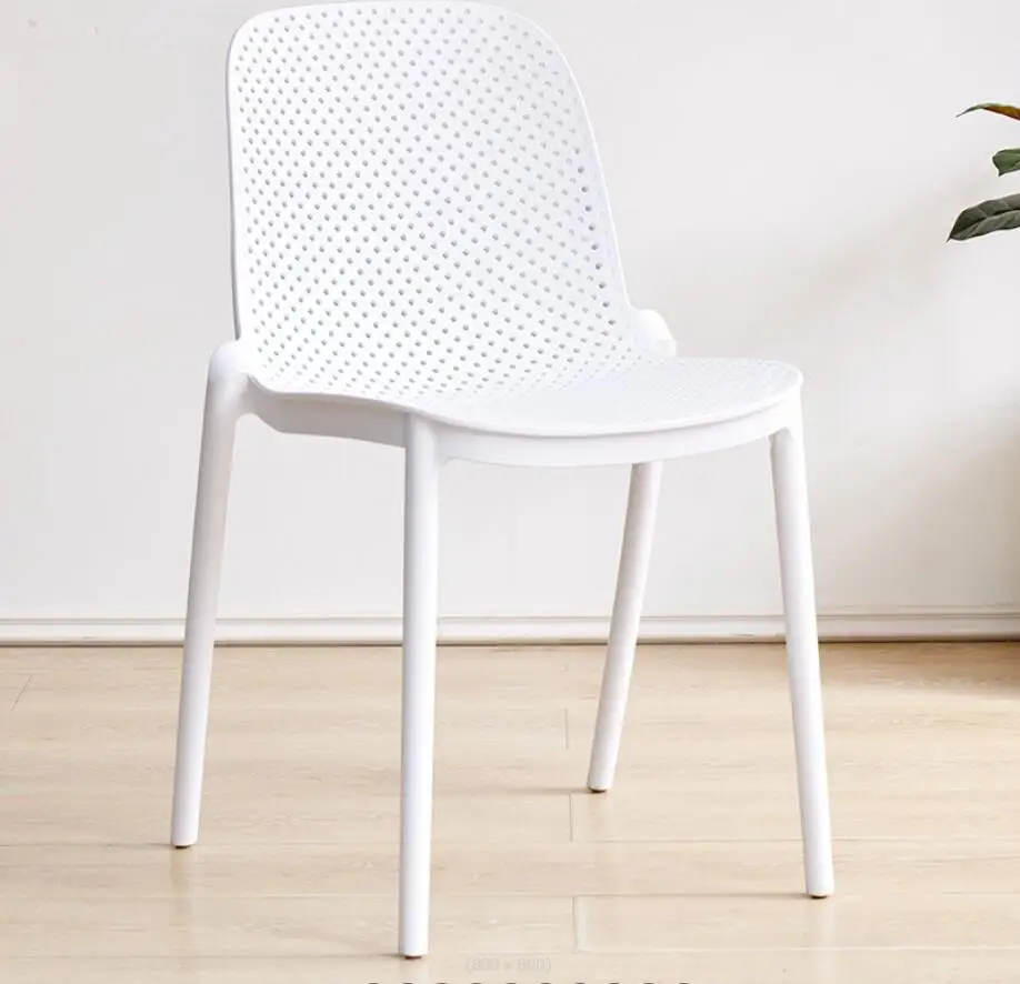 Wholesale Custom Modern Black Red Woven PP Plastic Outdoor Leisure Garden Dining Chair for Livingroom Balcony