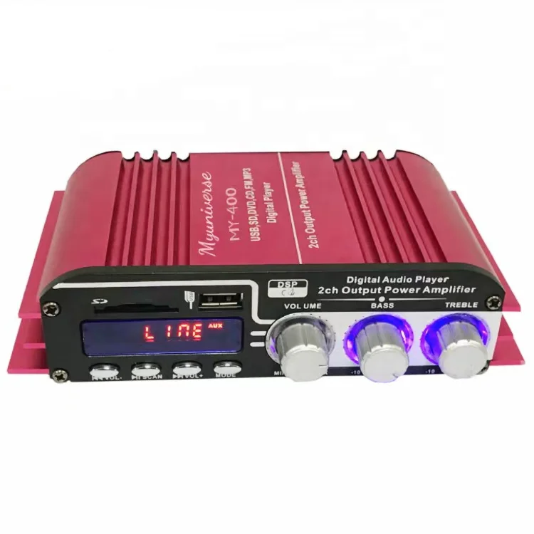 Professional Mini Amplifier with 2 Channel for Motorcycle