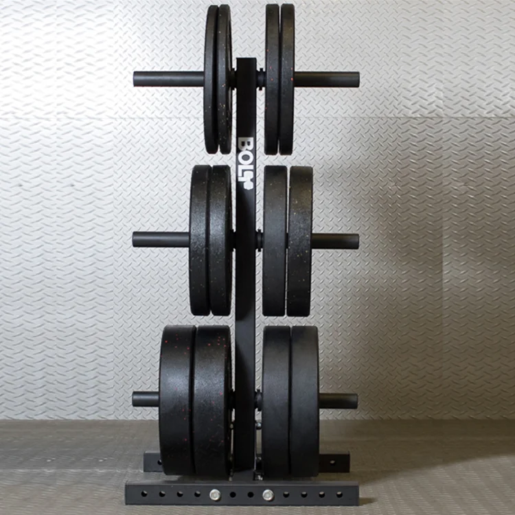 Fitness Equipment Factory Supply Multi Functional Barbell Stand and Weight Plate Rack Weight Plate Tree