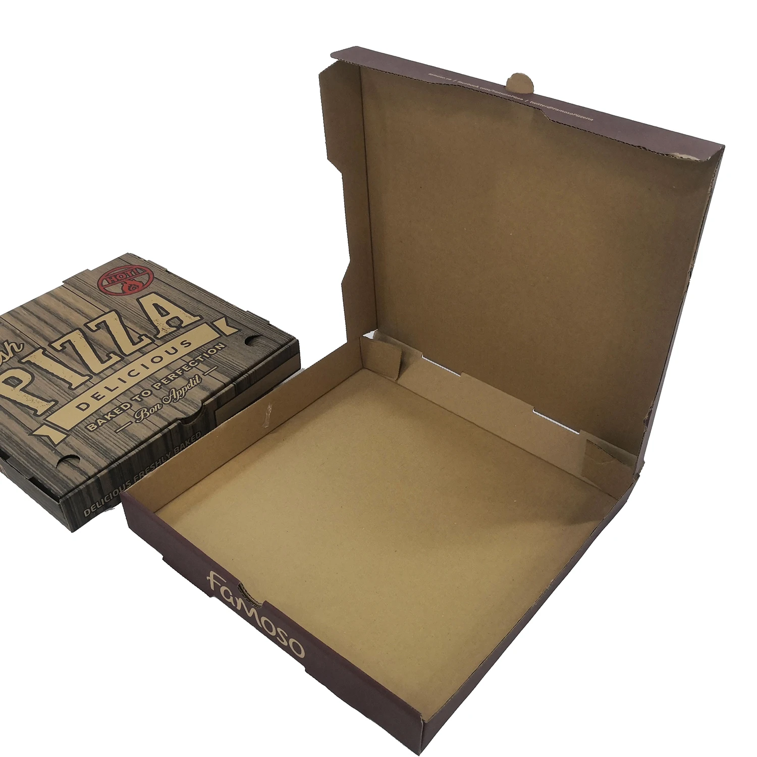 Pizza Box 6 7 8 9 10 11 12 13 14 15 16 17 18 19 inch Corrugated Pizza Box for Template