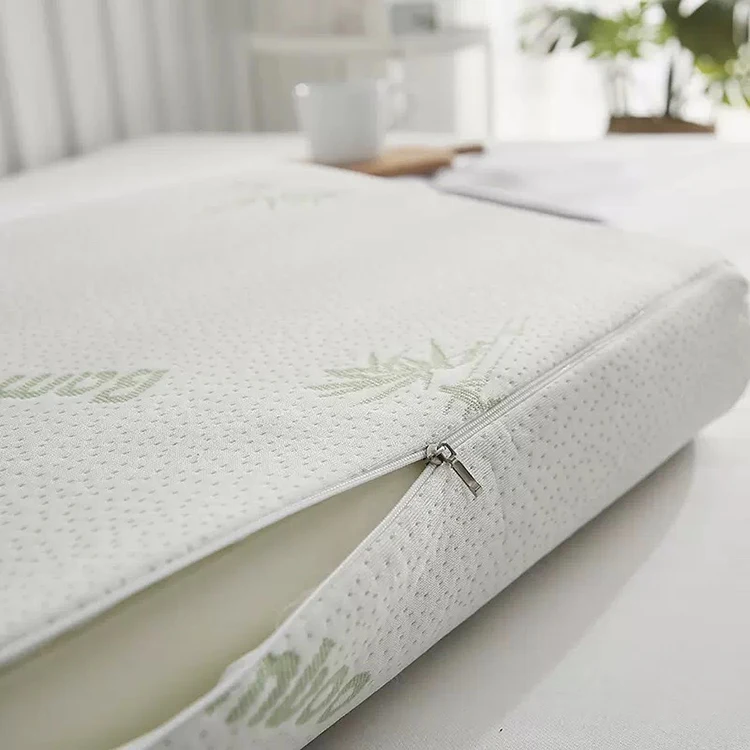 High Quality Bamboo Fiber Pillow Neck Healthy Wedge Pillows Bamboo Fabric Soft Contour Memory Foam Pillow