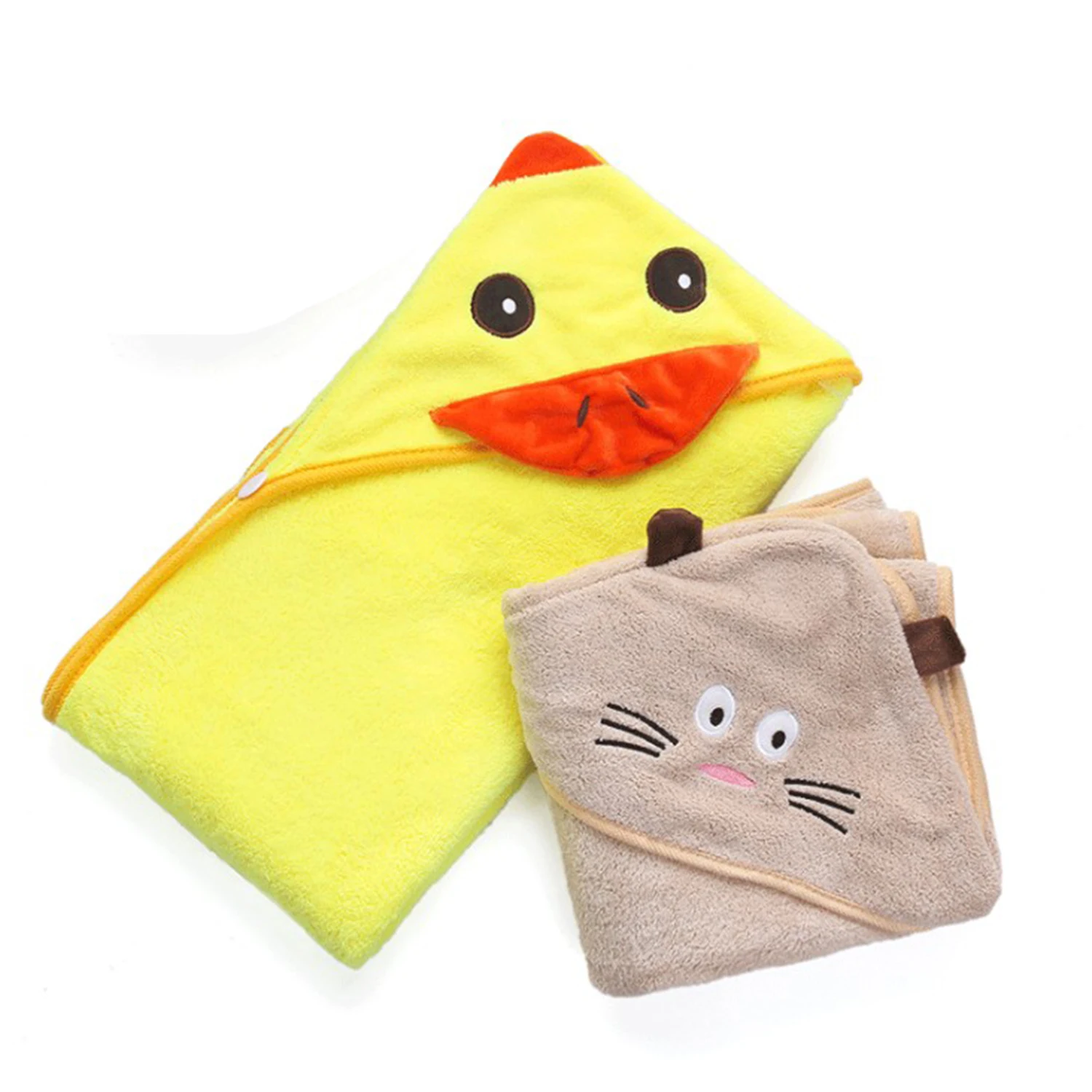 
wholesale microfiber drying baby hooded surf towel poncho 