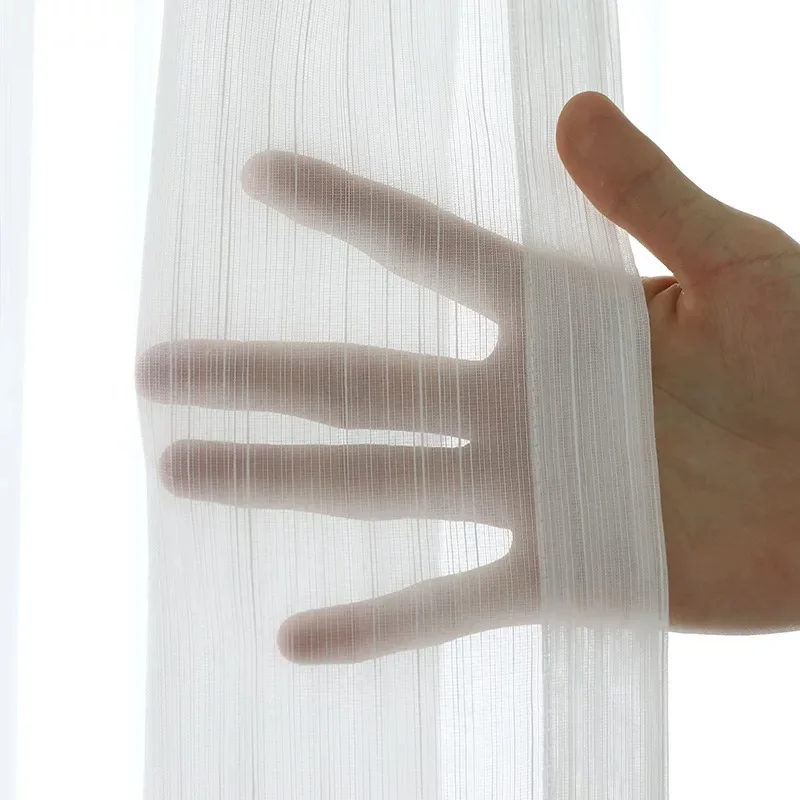 china manufacturer  line chiffon sheer curtain fabric polyester