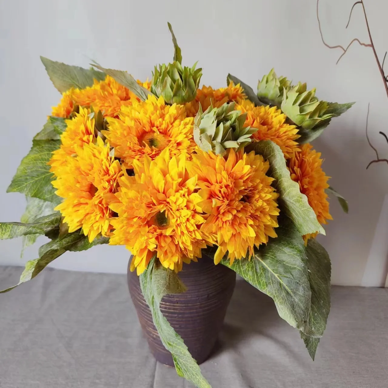 7-petal sunflowers Ins wholesale sunflowers Living room flower arrangement silk flower artificial flowers