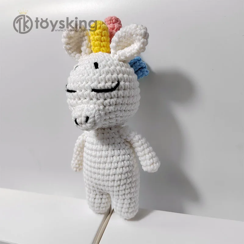 TK Unicorn Stuffed Animal Plush Toy Plush Baby Kawaii Soft Amigurumi Crochet Dolls Private Label Unisex Kids Gifts 5 to 7 Years