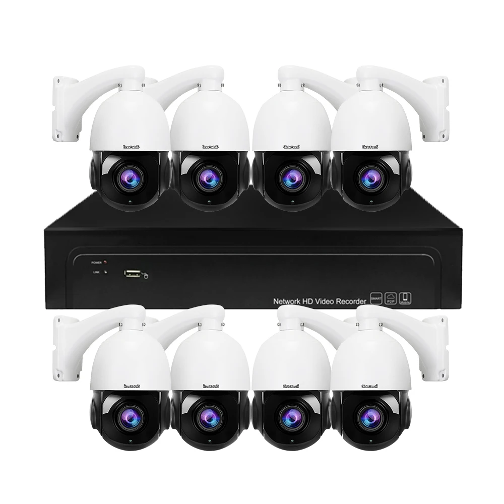 4K 8CH 16CH POE NVR (1080p/3MP/4MP/5MP/6MP/8MP/4K) POE Network Video Recorder Supports up to 8TB HDD (Not Included)