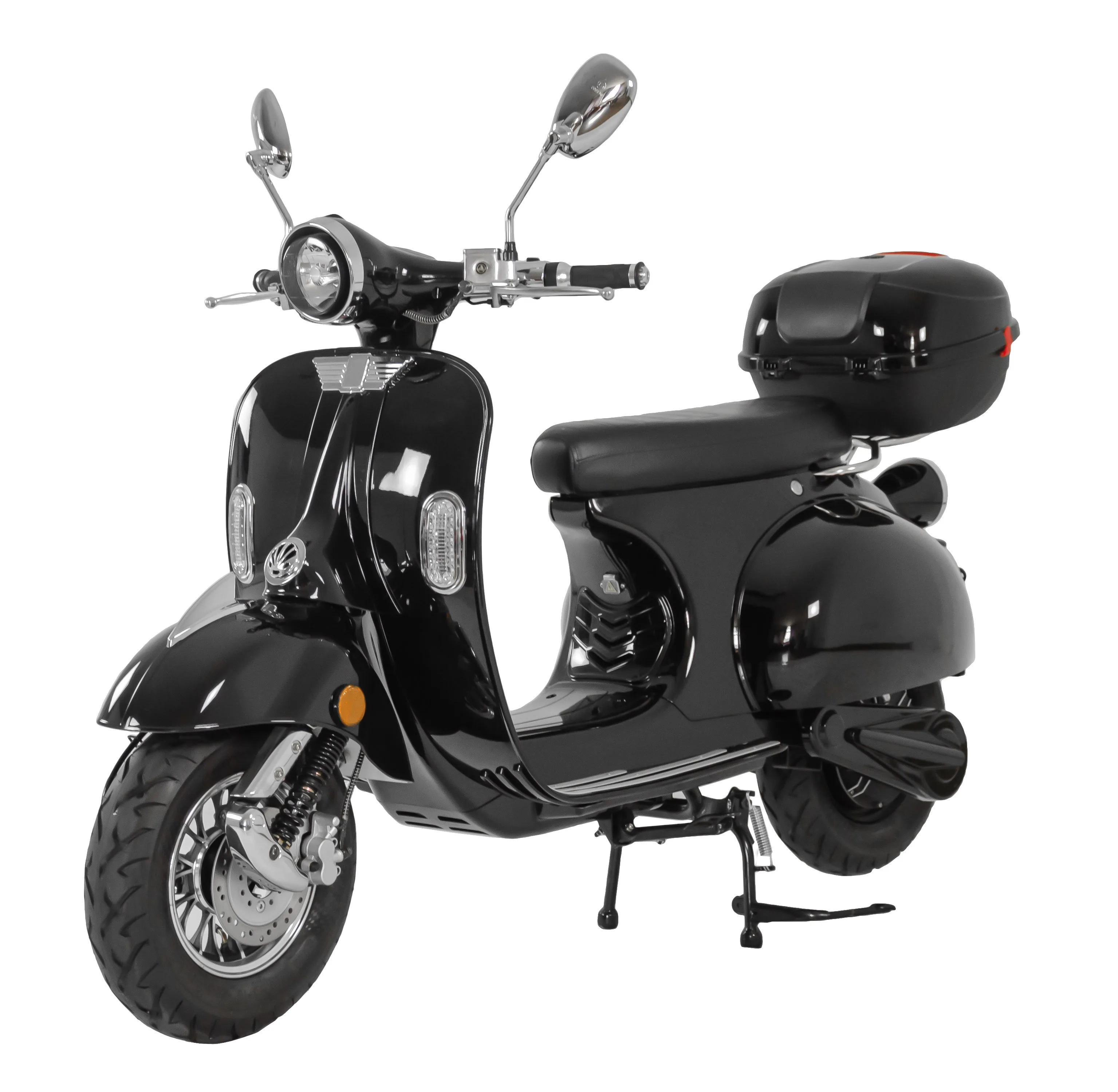 EU Warehouse Gaea EV4000 Retro Style E Moped 100cc 4000W Electric Motorcycle Scooter