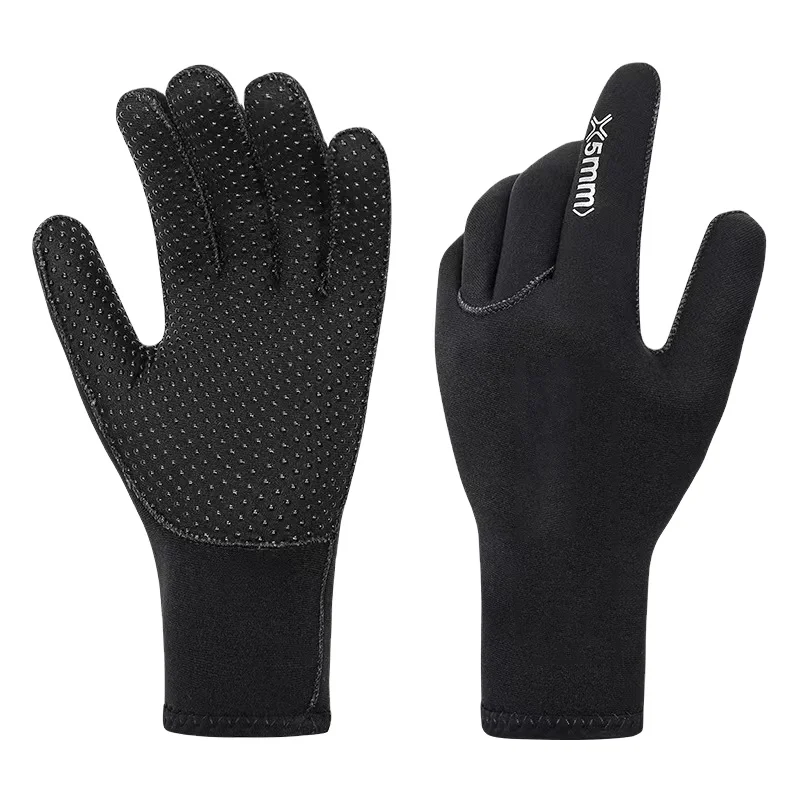 Diving gloves 3-5mm snorkeling gloves deep sea operation equipment thickened neoprene warm gloves