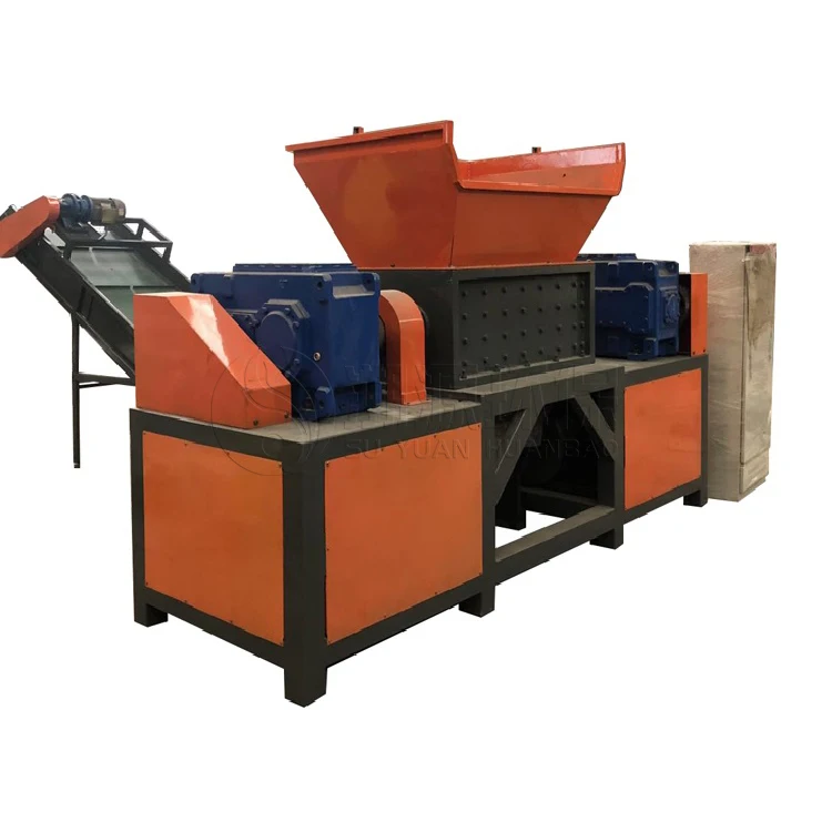 Hot Sale Waste Rudder Double Shaft Scrap Metal Shredder Machine