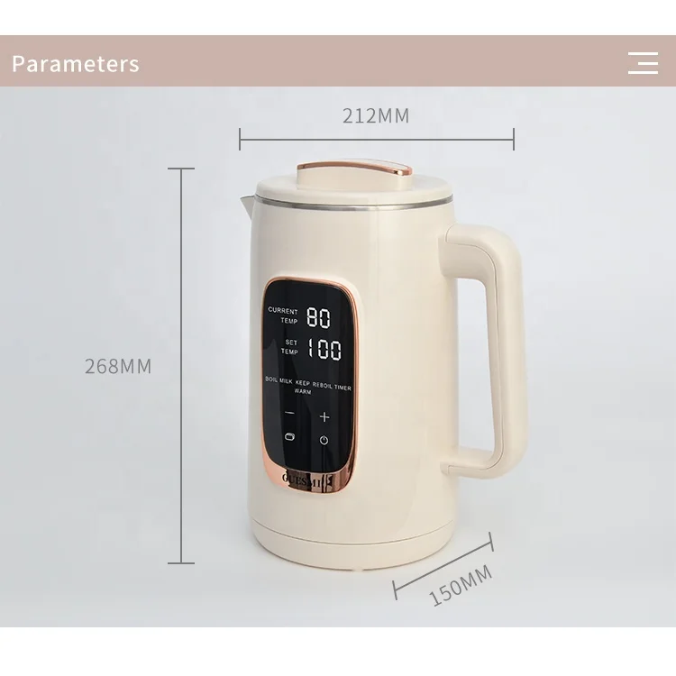 1.5L Multi Smart Electric Kettle Led Display Constant Temperature Boiling Thermal Hot Water Portable 110v Electric Smart Kettle