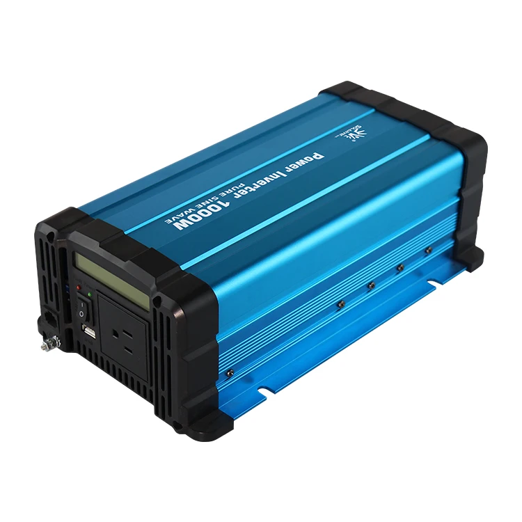 Off grid 1KW 1000W Pure sine wave solar inverters converters DC 12v/24v/48v to AC 110v/230v inverter with LCD display