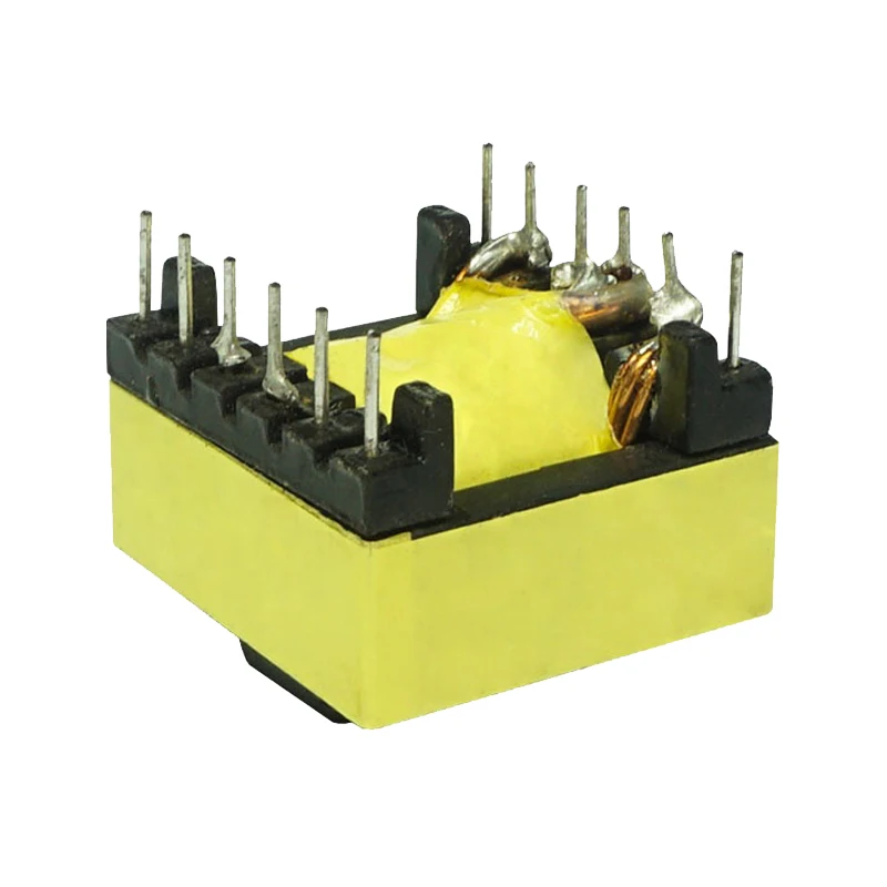 Manufacture ec series pcb ferrite core SMPS flyback high frequency ec28 transformer ec2828 with mn zn core for inverter