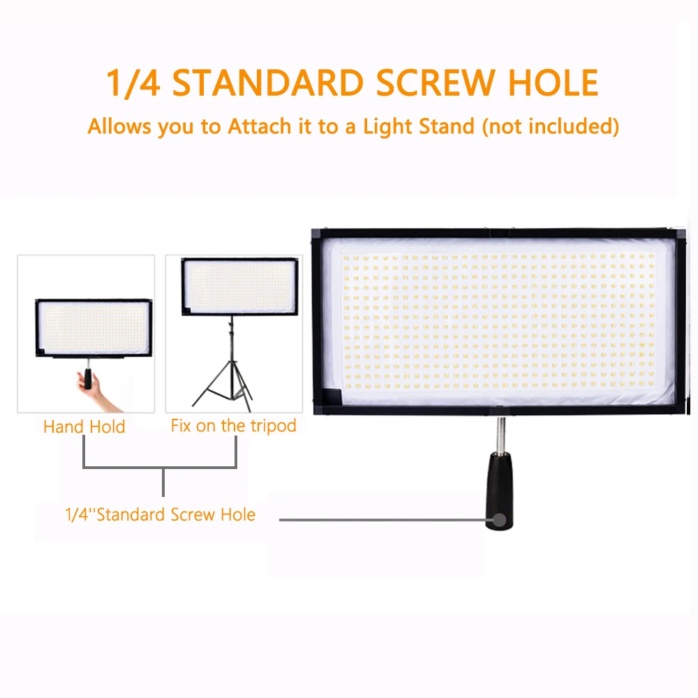 
Travor FL-3060 2.4G remote control soft cloth fabric studio fill lamp panel flexible led video spotlight photography light kits 