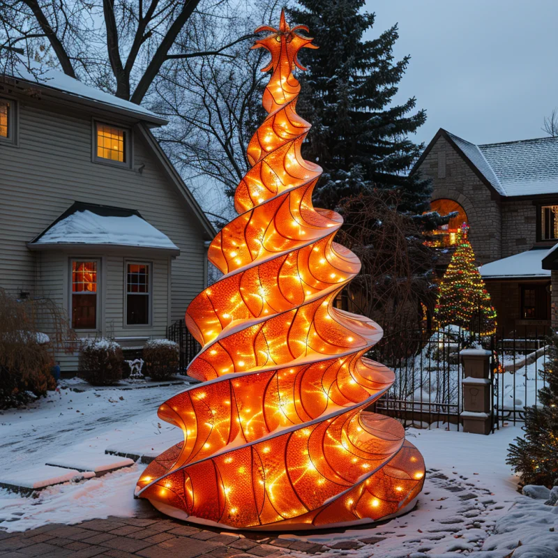 Wholesale Outdoor Waterproof LED Lighted Holiday Event Conical Christmas tree motif light