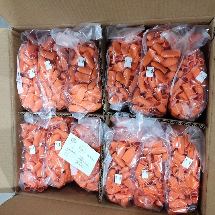 SKPURE SELEN high level natural latex yellow color textured powder free Cleanroom finger cot finger stall