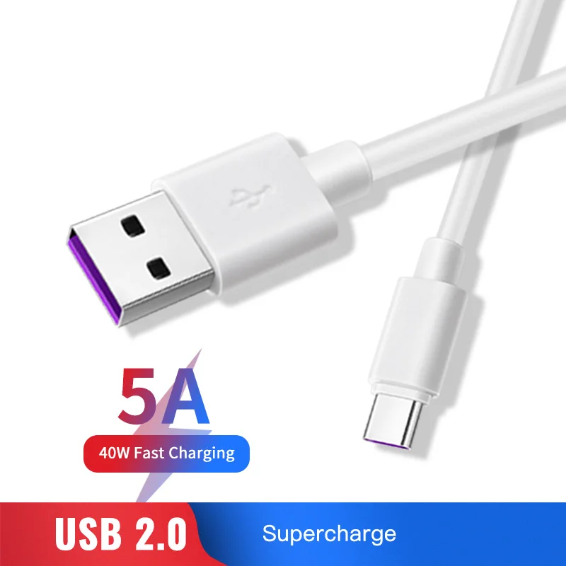 Wholesale Type-C USB Connector 5A Data Charging Cable 40W Power Cable