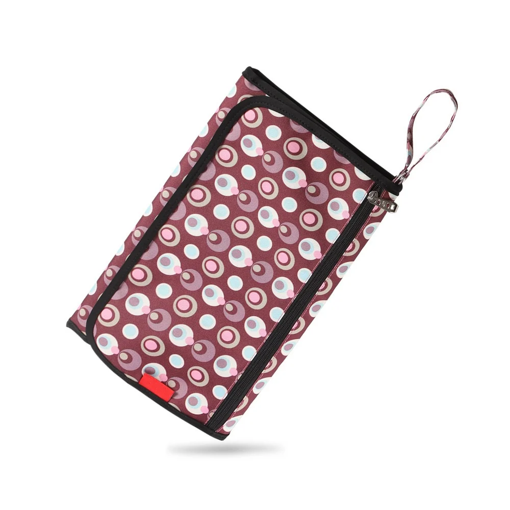 New Custom Logo Colorful Pattern Portable Diaper Changing Clutch for Newborn Fold Changing Station Soft Flexible Pad Travel Mat