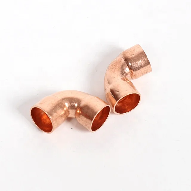 Copper Tube Fitting 45 Degree 90 Degree Elbow for Plumbing Pipe