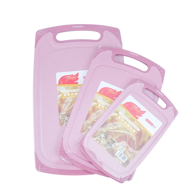 Набор разделочных досок из пшеничной соломы, кухонная разделочная доска