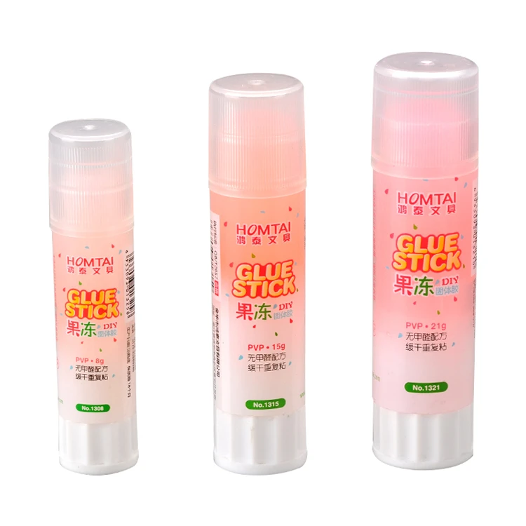 
Factory direct supply all purpose multicolor glue stick eco friendly cute glue stick 