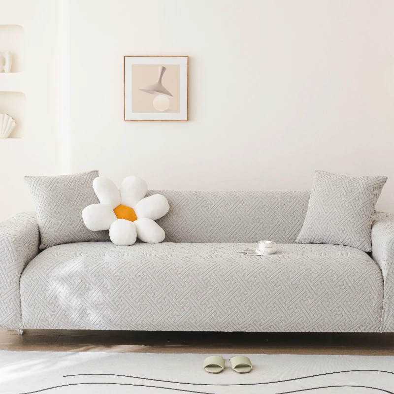 2025 Jacquard velvet elastic all-inclusive universal cover four-season universal lazy one piece anti-cat scratch sofa cover