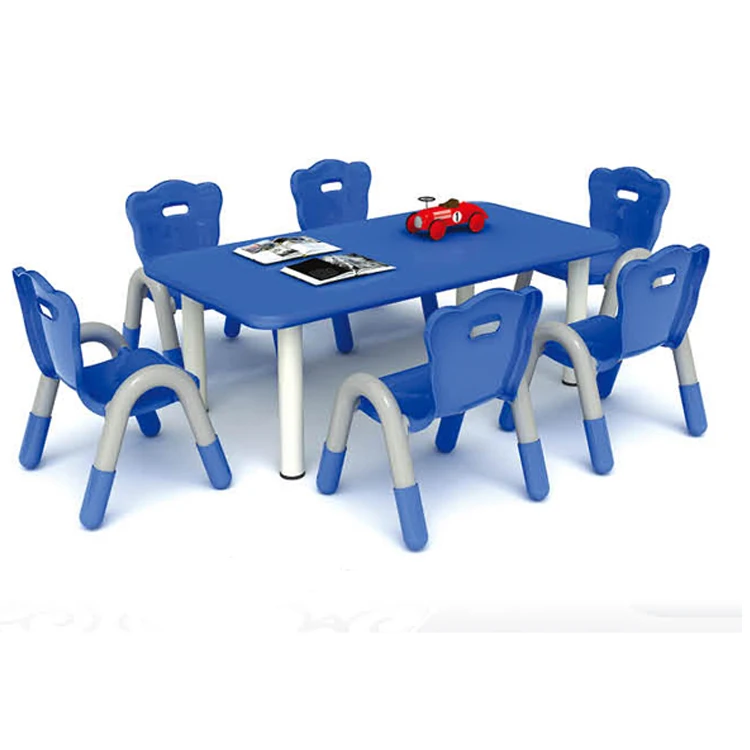 Коммерческий милый стол и стулья из ПВХ для детей, передвижной стол для учебы, школьный стол и стулья
