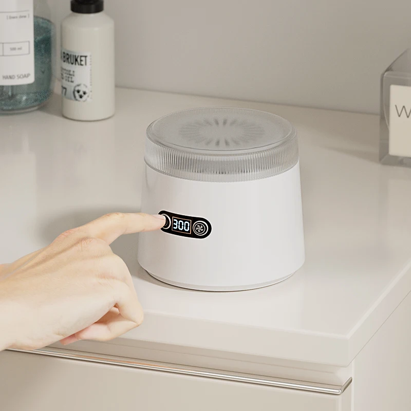 2024 New Products Dental Heating And Drying Function Ultrasonic Uv Cleaning Teeth Mouth Guard Ultrasonic Denture Cleaner