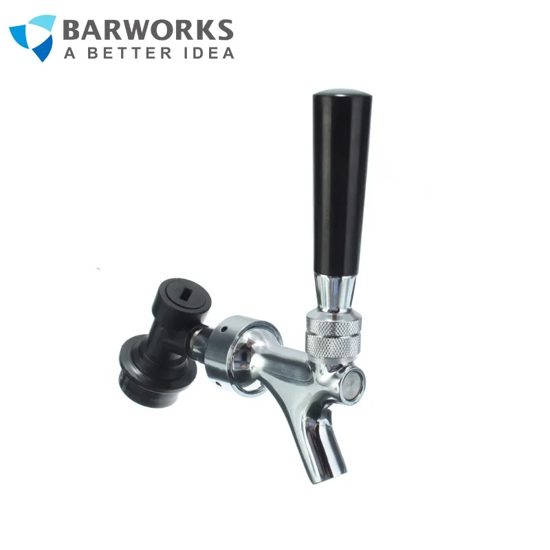 Chromed Beer Faucet with Cornelius Ball Lock Disconnect Homebrew Corny Cornelius Keg Faucet Tap