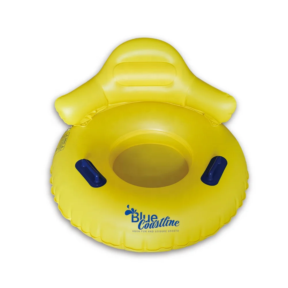 Float River PVC Heavy Inflatable Water Park Tube With Backrest for Sale