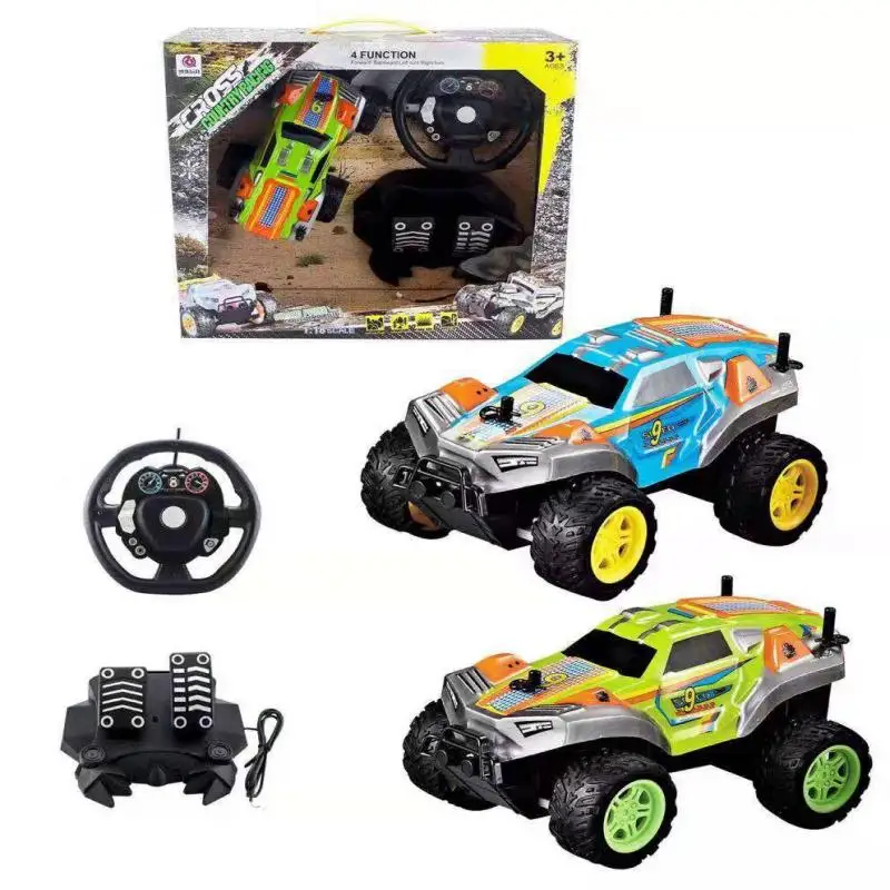 1/18 Scale Full Function Remote Control Rally Truck Car RC Rally with Off-road Crash Bar Vehicle Toys