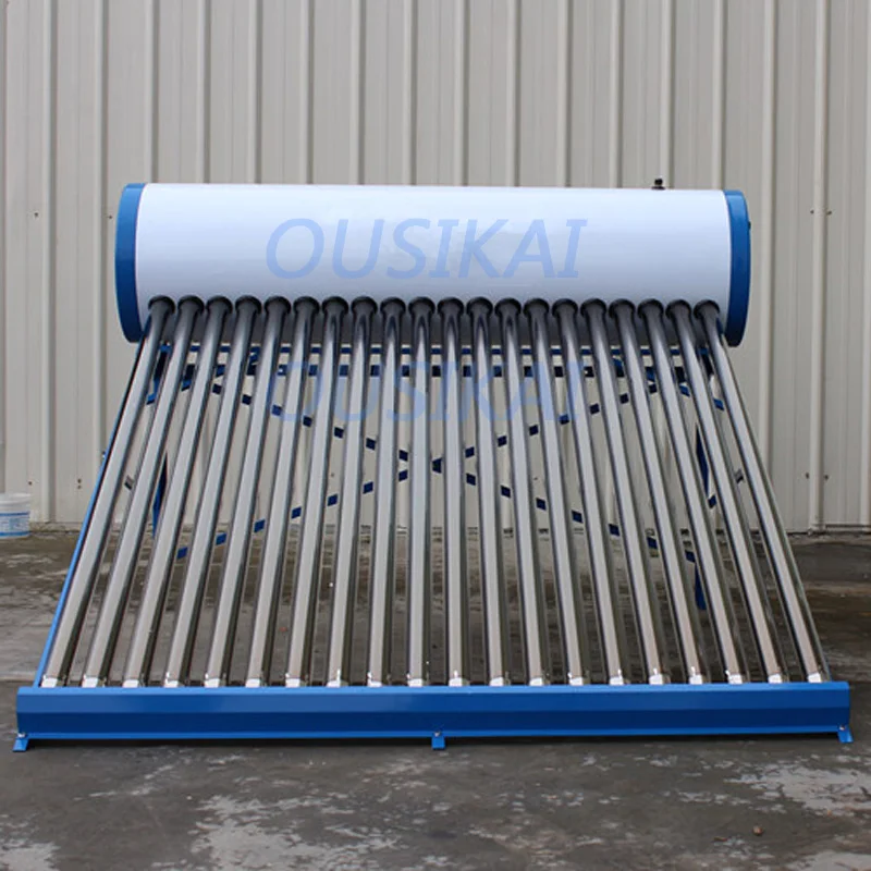 Best Price Unpressurized  Solar Power Water Heater Vacuum Tube Domestic Solar Water Heater China