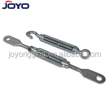 High quality riggings galvanized drop forged european type DIN1480 turnbuckle with  plate end...