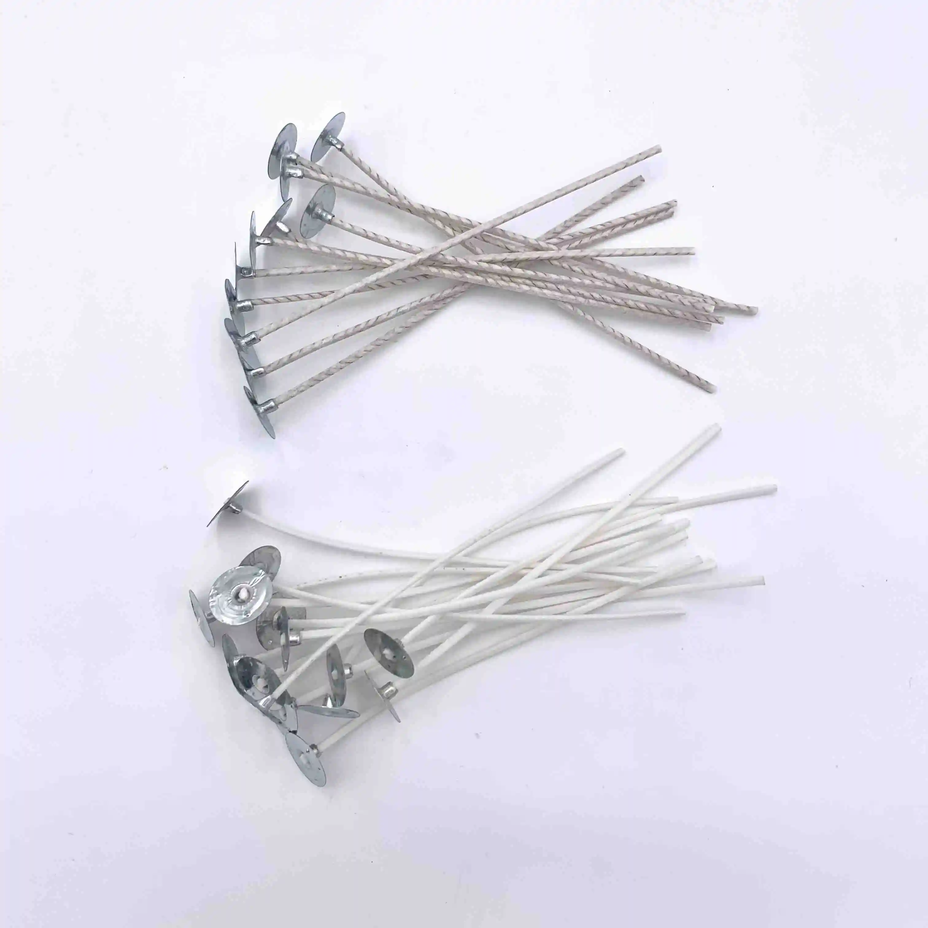 Hot Selling Product Pre Waxed Think Candle Wick with Wick Centering Device for Candle Making