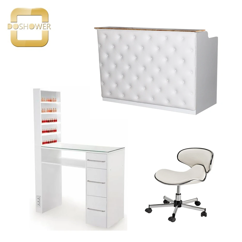 2017 beauty salon table and nail table of salon equipment station