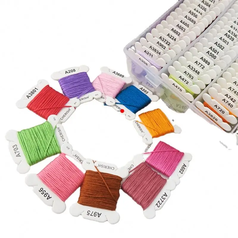 
80 color 4 meter embroidery thread 447 color cotton thread embroidery thread DIY handmade accessories 