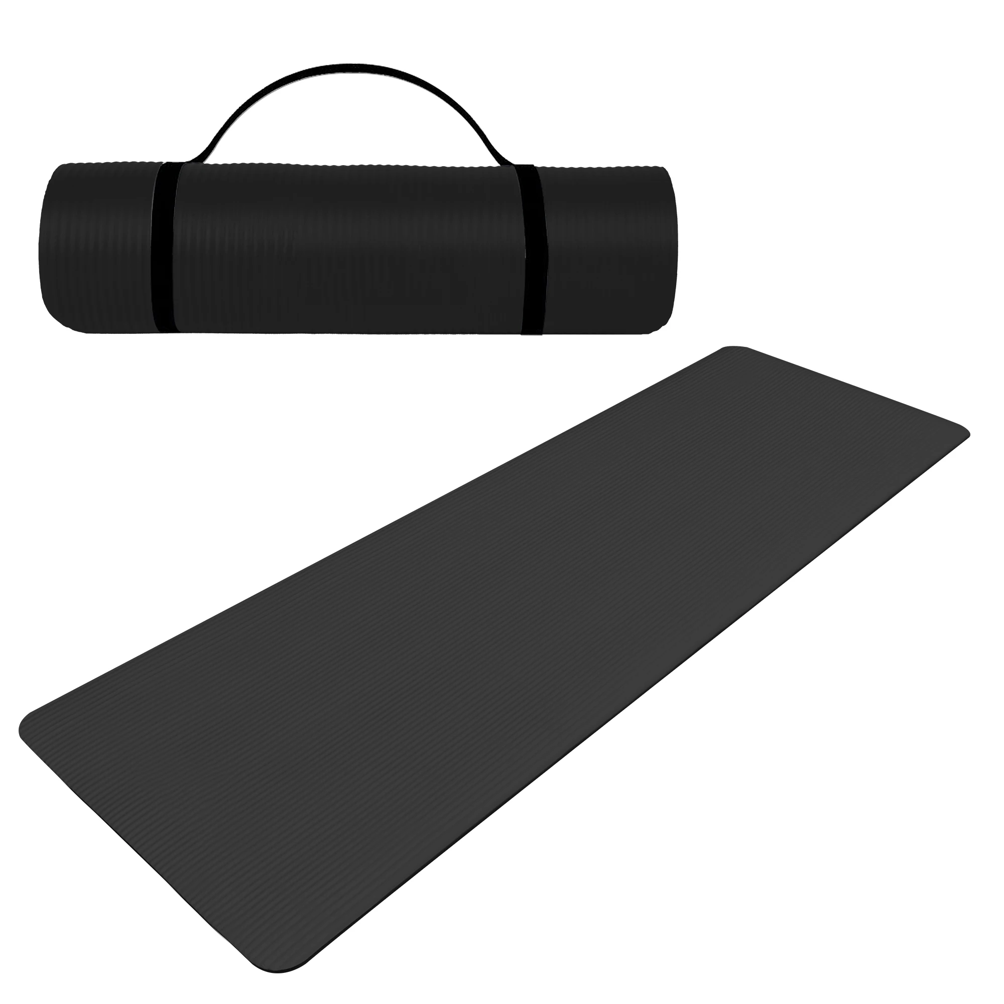 Thick Anti-Static Grounding Gymnastics NBR Blue Yoga Mat for Home Workouts Beginners Friendly Yoga Pad for Yoga Practice