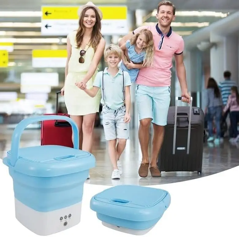 In stock Silicone Electric Mini Foldable Washing Machine Mini Washing Machine Portable For Traveling