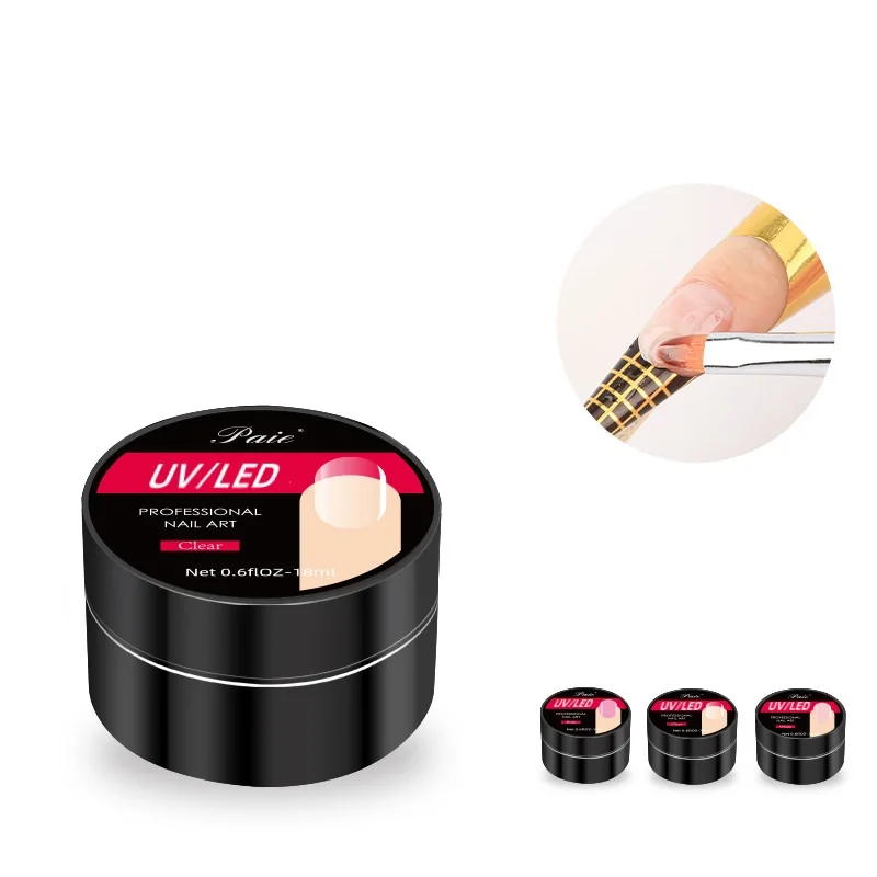 Professional Salon Nail Art High Pigmentation Hard Extension Nail Gel Builder for Nail
