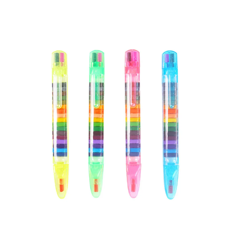 Wholesale 20 Pieces Stackable Crayons for Drawing Learning Art Class Supplies