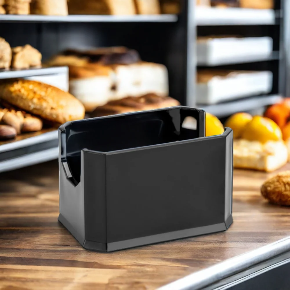 Black Plastic Sugar Packet Holder Set Coffee Bar Table Tabletop Sugar Candy Restaurant Hotel Sweetener Packets Storage