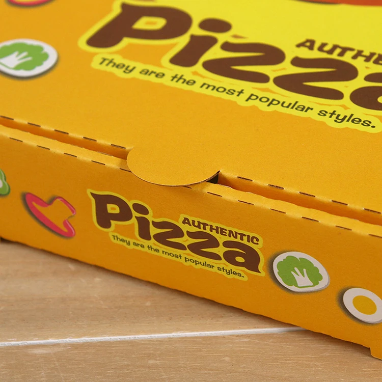 Wholesale 8 10 12 16 Inch Reusable Pizza Carton Custom Printed Corrugated Paper Packaging Cheap Pizza Box