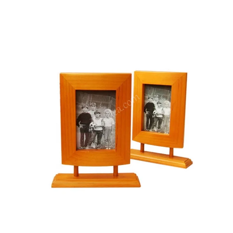 Solid wood spray painting craft gifts home decoration desktop ornaments 3-inch 5-inch triple photo frame