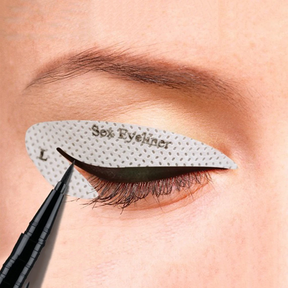 Eyeliner eye shadow sticker molds stencil kits Quick eye makeup stencils perfect  Cat eye shadow stencil stamp kit