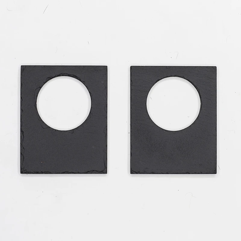 China Factory Stocked Tableware Reusable Wedding Decoration Writtable Slate Napkin Holder Set of 4